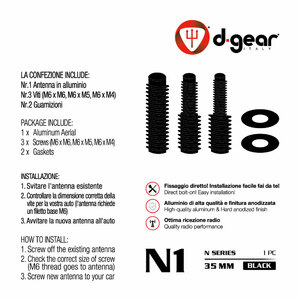 AM-FM in Alluminio Micro N1 - D-GEAR