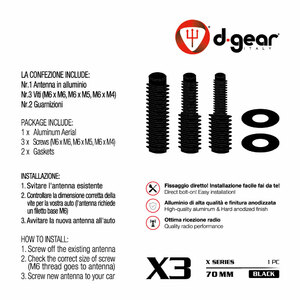 AM-FM in Alluminio Compact X3 - D-GEAR