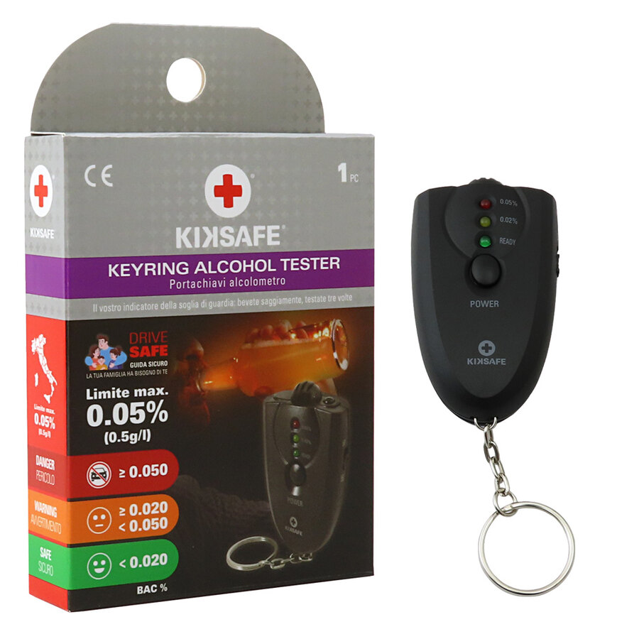 Etilometro Keyring Alcohol Tester - KIKSAFE