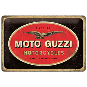 Cartello in latta Moto Guzzi - NOSTALGIC ART - NOSTALGIC ART